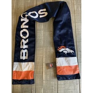Denver Broncos Official‎ NFL Reversible Jersey Material Logo Scarf New